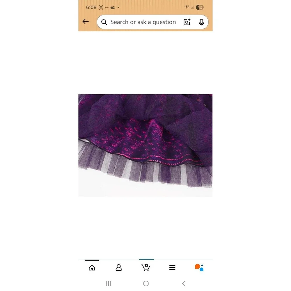 Disney Descendants Mal Costume DRESS ONLY Girls 9-10 Halloween Cosplay